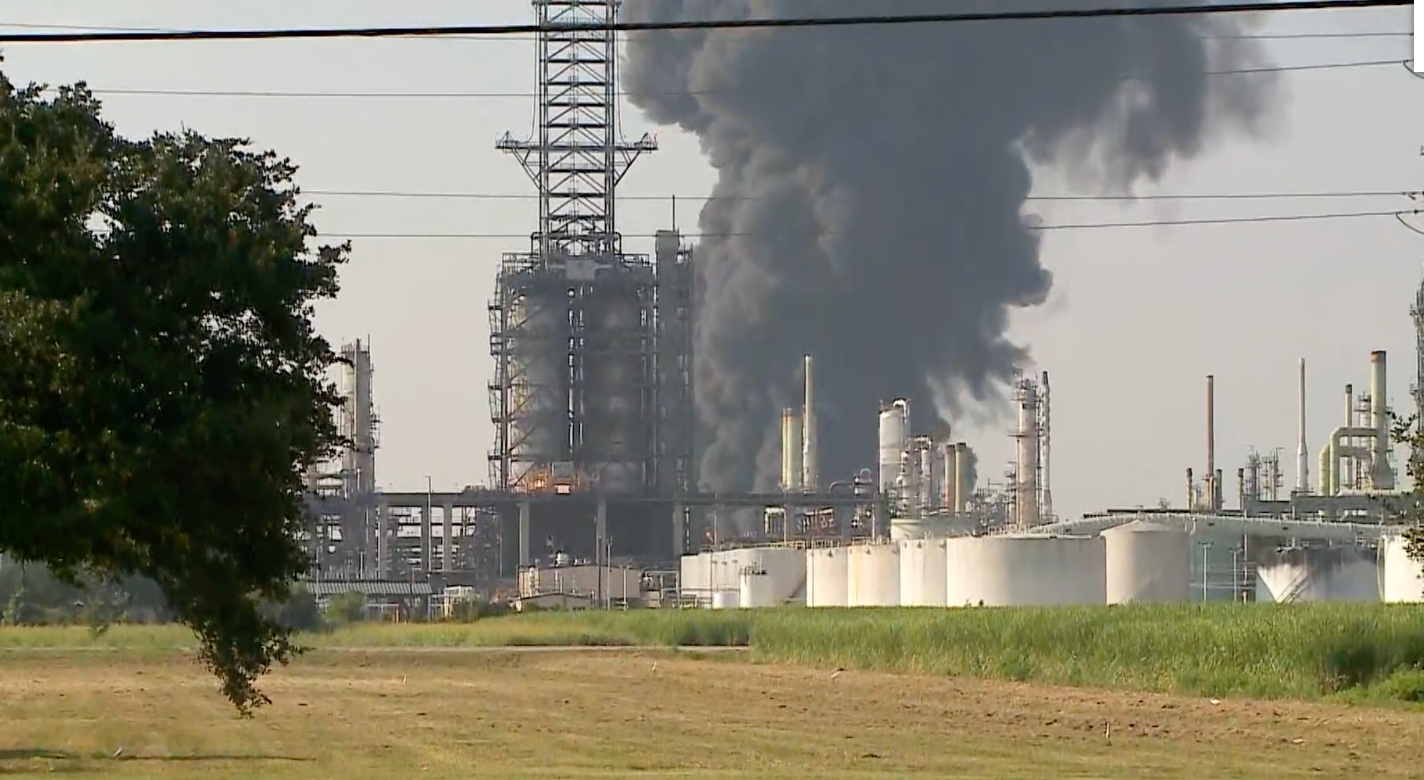 Massive fire erupts after ‘chemical leak’ at Marathon refinery near New